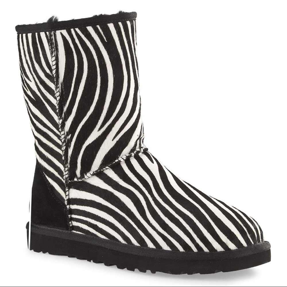 ugg classic short exotic zebra